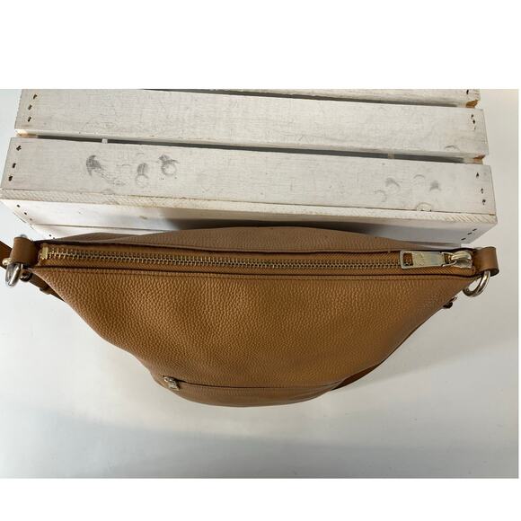 COACH F31507 LARGE BROWN PEBBLED LEATHER CROSSBODY BAG - Picture 9 of 16